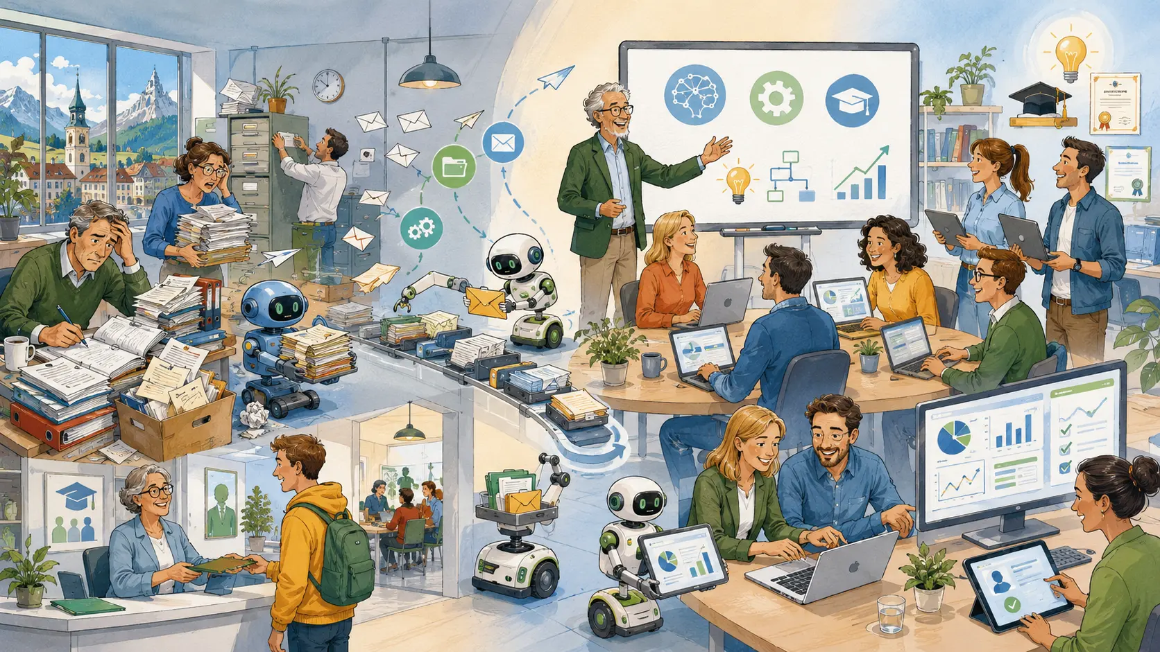 KMU-Team lernt künstliche Intelligenz und automatisiert praktische Arbeitsabläufe