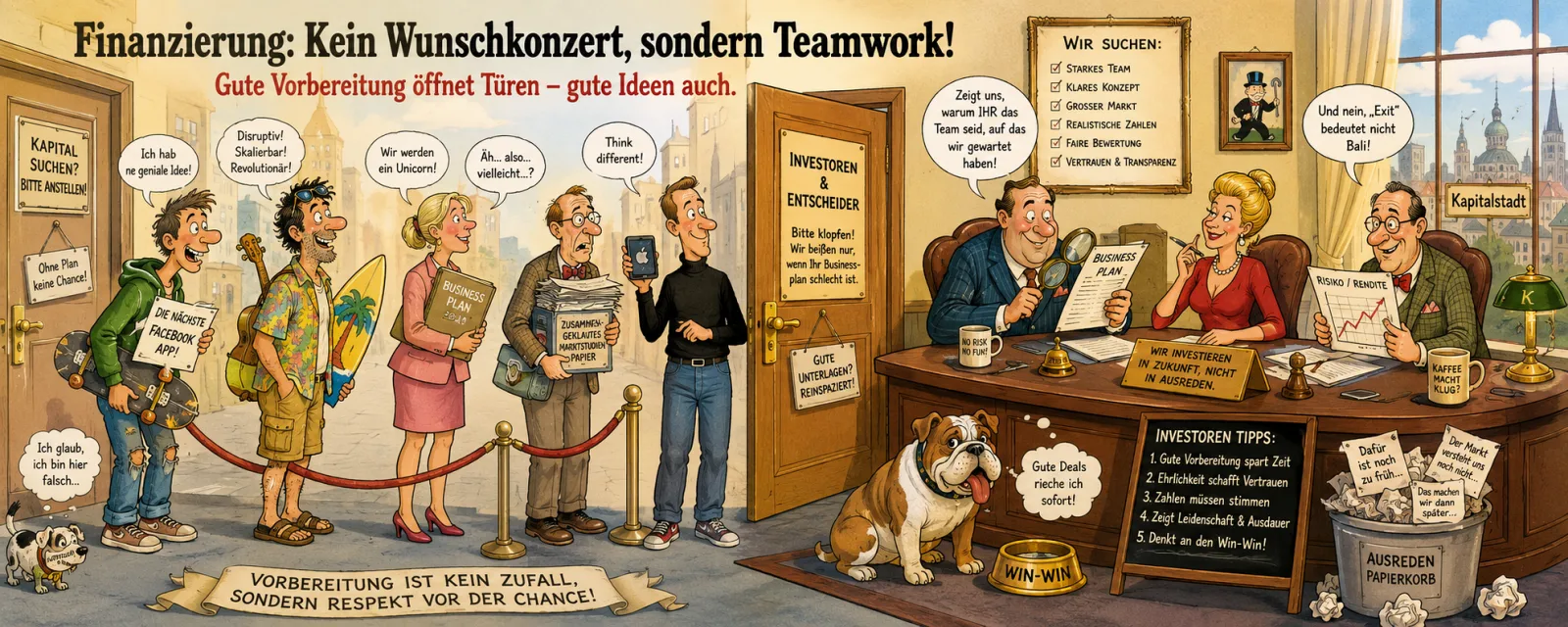 Hinter den Kulissen einer Finanzierung