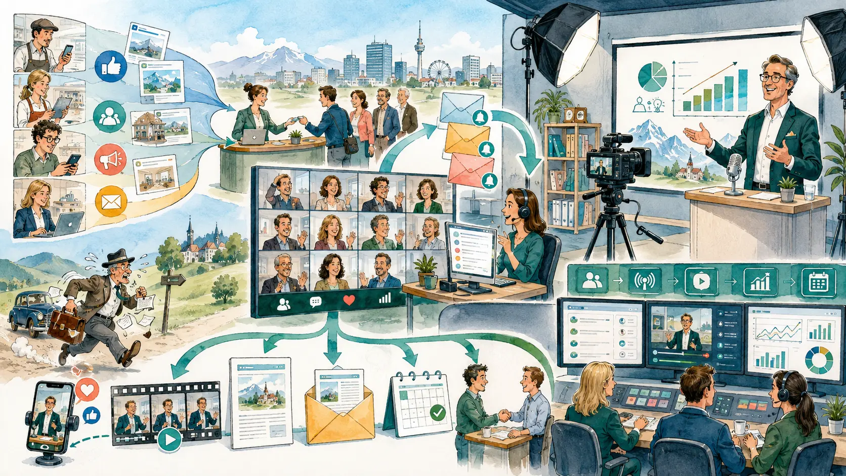 Unternehmer verwandelt sein Wissen in ein vollständiges Webinar- und Sichtbarkeitssystem